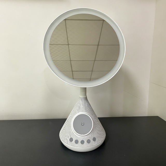 4 in 1 LED Cold Light Vanity Mirror, 15W Magnetic Wireless Charger Compatible with 10W/7.5W/5W, 5W Bluetooth 5.4 Speaker