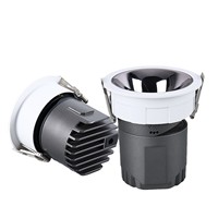 Projecteur LED encastré en aluminium à spectre complet, anti-éblouissement, pour hôtels et villas, éclairage mural intelligent sans lumière principale