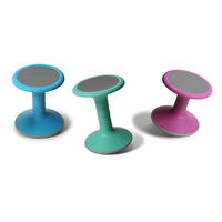 Chaise ergonomique moderne en plastique pour enfants, à assise active, pour l'école et l'hôpital, avec hauteur fixe