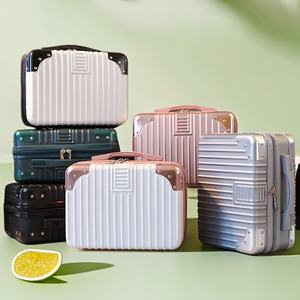 กระเป๋าเดินทางแบบกำหนดเองได้ ขนาด 14 นิ้ว ทำจาก ABS + PC พร้อมกล่องใส่เครื่องสำอาง มีรหัสล็อค พกพาสะดวก เหมาะสำหรับเป็นของขวัญต้อนรับ - Product Image 1