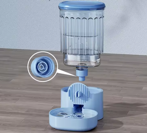 자동 애완동물 급식기 및 물통 2-in-1, 사료 저장용 6L 플라스틱 용기 포함, 실내용 소형, 고양이 및 강아지용 - Product Image 3