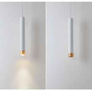 Comptoir De la Cuisine Hôtel Boutique Bar Décoration Fond Dimmable Lampes à Long Tube Cylindre LED Tube Pendentif Éclairage - Product Image 3