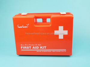 Boîte de premiers secours vide de luxe en ABS avec poignée pour un transport facile et pouvant être fixée au mur avec son support mural - Product Image 2