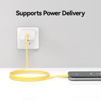 Cable de Carga de Silicona USB-C a USB-C, Resistente al Frío, Suave para Uso en Exteriores con Clima Frío, Cable Tipo-C a Tipo-C