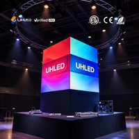 Écran LED d'affichage intérieur UHLED P3.91 pour événements scéniques, conférences, expositions, solution de mur vidéo à taux de rafraîchissement élevé de 7680 Hz