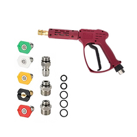 Ensemble de pistolet de pulvérisation de lave-auto coloré confortable à haute pression avec buses pour le nettoyage du véhicule et le lavage de l'équipement
