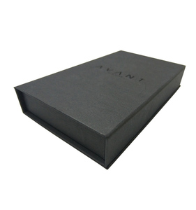 <b>Book</b> <b>Box</b> Black Cardboard Gift <b>Box</b> Watch Ring Cosmetic Packaging Magnetic Closure EVA Insert - Product Image 2