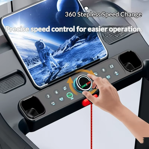 Tapis de course électrique pliable intelligent KY 2.0HP 150kg avec application, écran LCD, 1-12km/h, commandes musicales, support tablette - Product Image 3