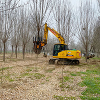 Machine de transplantation d'arbres pour excavatrices de 5 à 10 tonnes, moteur principal, garantie 1 an, origine Shandong Jining, testée et certifiée