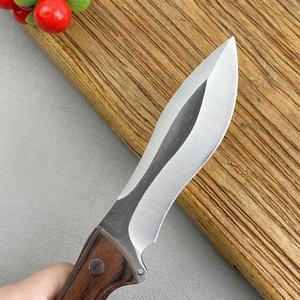 มีดสแตนเลส OEM DIY พร้อมด้ามไม้ อเนกประสงค์ พกพาสะดวก มีคลิปหนีบเข็มขัด สำหรับตั้งแคมป์และตัดสิ่งของ - Product Image 2