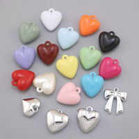 DIY 3D UV coeur multicolore porte-clés pendentif sac accessoires fabriqués à partir de plastique acrylique et perles bijoux kit de bricolage
