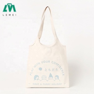 Vente chaude Écologique Réutilisable Coton Toile Épicerie Sac Fourre-Tout Poche Intérieure avec Motif de Lettre - Product Image 1