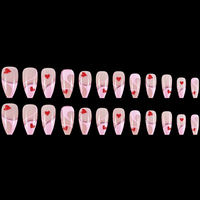 Pointes d'ongles françaises ABS pré-conçues en couleur, faux ongles à pression sur les pointes d'ongles Design