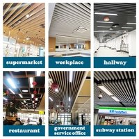 Paneles de Techo Lineales de Aluminio para Decoración Interior, Techo Extensible de Metal, Paneles Suspendidos para Hoteles, Venta al Por Mayor de Fábrica Moderna