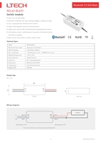   Module de relais SIG Mesh 5.2, 100-240V AC, protection contre les surcharges 10A max, contrôle intelligent des rideaux lumineux RELAY-BLE