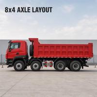 Новый самосвал HOWO TX 8x4 с дизельным двигателем Weichai, камерой заднего вида, усиленной кузовной конструкцией, левым рулем и коробкой передач FAST для карьерных работ