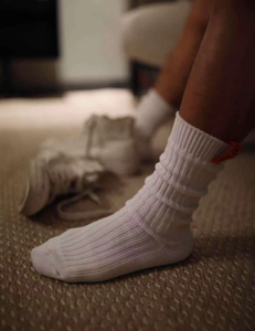 सेक्सी सफेद पुरुष केबल बुना हुआ किसान आकस्मिक कपास कस्टम लेबल मोजे - Product Image 5