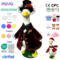 MSYO Goose Clothes Polyester-Kleidung mit klassischem, schlichtem Druckdesign für Geburtstag, Weihnachten, Halloween, Zuhause, Abendkleidung