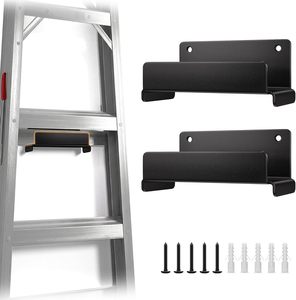 Heavy Duty Anti Slip Steel <b>Ladder</b> Hanger Wall Mount Garage <b>Storage</b> <b>Hook</b> Utility Organizer For Wheelbarrow Folding Chair Patio Fu - Product Image 1
