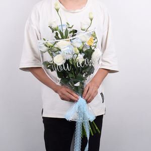ถุงพลาสติกใสสำหรับห่อดอกไม้ 30 ชิ้น/ล็อต  กระดาษแก้วใสสำหรับห่อช่อดอกกุหลาบ วัสดุสำหรับร้านดอกไม้ - Product Image 4