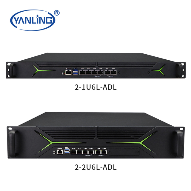 New Arrivals 1U Rackmount Core I3/i5/i7 Network Security Server with 6LAN Ports DDR4 M.2 PCIe in Stock 1Gbps Throughput
