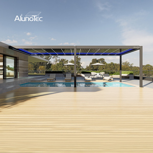 Chòi nghỉ ngoài trời tự động hiện đại AlunoTec, mái che dạng vòm sinh thái bằng nhôm, mái xếp điều chỉnh được - Product Image 5
