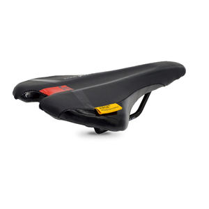 HONGSEN Pièces détachées pour vélo de route et de montagne en plein air 0.5 Petit motif litchi Selle en cuir avec coque en gel PU - Product Image 3