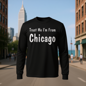 Confíame, soy de Chicago, camiseta de manga larga - Product Image 3