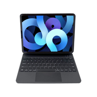 Étui pour clavier magique de 11 pouces pour iPad Pro 1/2/3 iPad Air 4e/5e génération, clavier sans fil RGB avec pavé tactile magnétique, souris en cuir USB à ciseaux