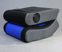 Fauteuil à bascule WS 3715 Design, fauteuil de jeu pliable au sol avec éclairage RGB, siège de jeu portable avec massage, lecture, sieste, TV + haut-parleurs