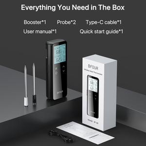 Wi-Fi thịt nhiệt kế không giới hạn Phạm vi Bluetooth nướng Nhiệt kế với Dual probe IP67 không thấm nước BBQ Nhiệt kế - Product Image 6