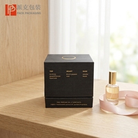 Boîte à parfum en carton de luxe personnalisée, vente en gros, boîte d'emballage carrée vide pour parfum avec insert en éponge, revêtement UV, impression de logo