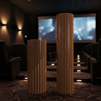 Panneau diffuseur acoustique d'angle en bois massif pour basses, sur mesure, traitement du son, écologique, garantie 2 ans pour l'enregistrement