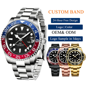 OEM/ODM Maßgefertigte GMT-Uhren für Herren Automatik 40MM Datum Mechanisch Mit Kalender Uhren - Product Image 1