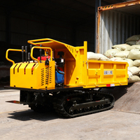 RUIBOTE Dumper chenillé diesel 1,8 tonne, composants de boîte de vitesses, pompe hydraulique tout-terrain, transporteur 9,26 kW