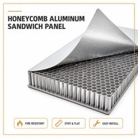 Panneau en nid d'abeille en aluminium, design moderne, résistant à l'eau, résistant au feu, anti-rayures, décoration intérieure/extérieure, léger, facile à poser