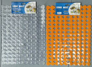 Thân thiện với môi Vòng PVC bồn rửa Mat cho nhà bếp rd29cm nhựa <span class=keywords><strong>pad</strong></span> với thiết kế mới lạ dưới bồn rửa bảng cống trang trí - Product Image 6