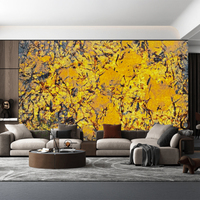 Dalle de marbre doré translucide naturel Pandora, décoration murale rétroéclairée haut de gamme, pierre de luxe pour salon de villa