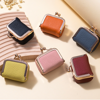 En gros, Mini pochette carrée en cuir PU à fermoir kiss-lock pour Halloween, compacte, pour bijoux, rouge à lèvres, monnaie, légère, porte-clés, mignonne