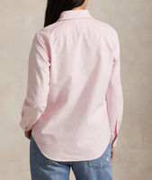 Chemise Oxford décontractée pour femme, coupe ajustée, manches longues, col pointu, respirante, tricotée, unie, boutonnée, printemps, été, automne