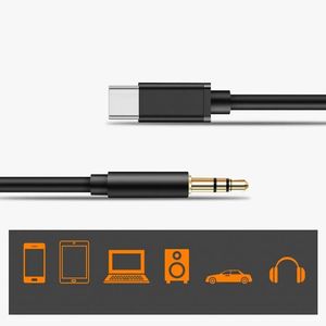 Factory Price Digital Audio Car Aux Audio Extension Adapter <b>Cable</b> Type c to 3.5mm for Car <b>Stereo</b> Headphone Speaker Mobile Phone - Product Image 2