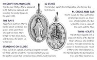 Médailles et Pendentifs Miraculeux en Gros (1 Pouce Standard) Plaqué Argent Cadeaux Catholiques pour l'Évangélisation