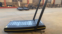 Cinta de correr sin motor para correr comercial, máquina de fitness para gimnasio interior, cinta de correr Manual curvada, para el hogar, sin motor, para el hogar, a la venta, a la vez
