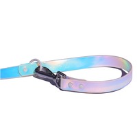 Sangle enduite de PVC de haute qualité étanche et durable pour collier et laisse pour animaux de compagnie accessoire transfrontalier réfléchissant