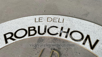 Médaillon de sol en mosaïque de marbre avec motif de pierre personnalisé avec logo en lettres