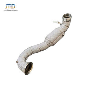 JTLD tuyau de descente d'échappement de haute qualité avec bouclier thermique Mid Pipe Escape Tubo Escape Coche pour <span class=keywords><strong>MERCEDES</strong></span> Benz A45 AMG W176 - Product Image 4