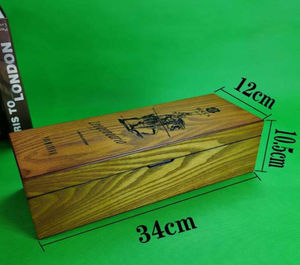 Coffret Cadeau Personnalisé Peint à la Main en Chêne Thème Fée Réutilisable pour Whisky <span class=keywords><strong>VSOP</strong></span> XO Premium, Liqueur, Tequila, Rhum - Product Image 6