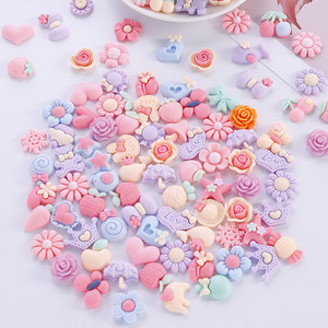 Кремовый клей, Хрустальный грязевой материал, Шпилька для волос, аксессуары, разноцветный мультяшный фрукт, чехол для телефона, ручная работа, мягкие глиняные ломтики