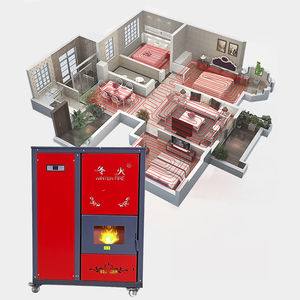 Stufa <span class=keywords><strong>a</strong></span> Pellet da 51KW per Officina, Serra, Fattoria, Caminetto <span class=keywords><strong>a</strong></span> Pellet per Interni, Adatto per 500 Metri Quadrati - Product Image 2