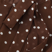 Robe mi-longue décontractée sans manches à imprimé pois rétro pour femme, nouvelle collection printemps-automne 2026 ZATRHMBM